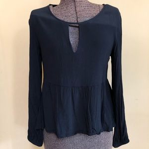 MINKPINK Keyhole Peplum Top